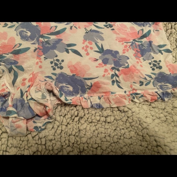 Floral Ruffled Sleep Shorts - Picture 3 of 4